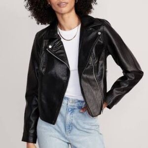 OLD NAVY➕Moto Vegan Leather Jacket